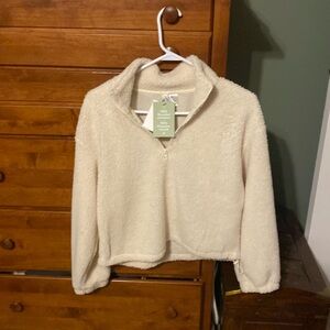 1/4 zip fleece sweatshirt
